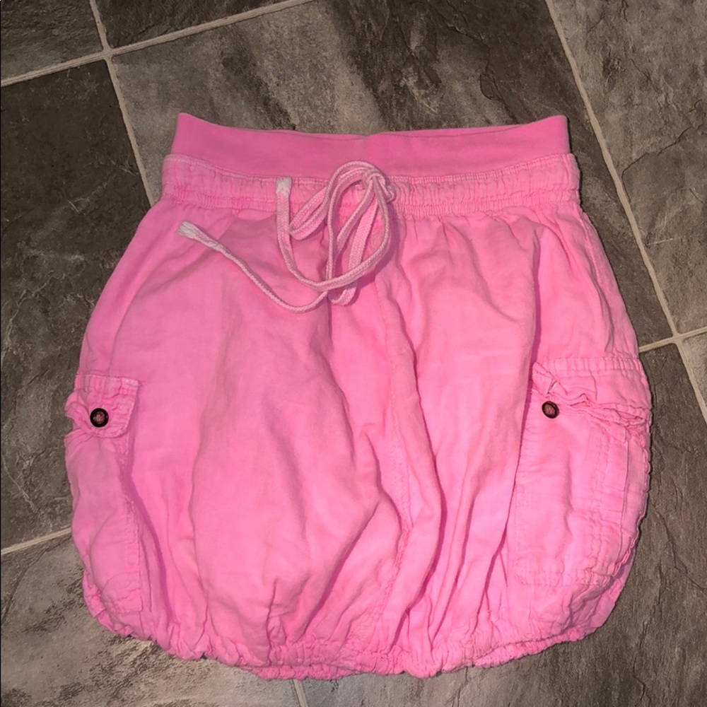 HARD TAIL | girls neon pink circle skirt
